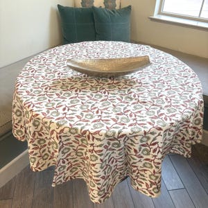 Round Tablecloth Dining green Table Cover French farmhouse Decor napkins table linen floral tablecloth Spring Table cover wedding home gift