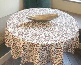 Round Tablecloth Dining green Table Cover French farmhouse Decor napkins table linen floral tablecloth Spring Table cover wedding home gift