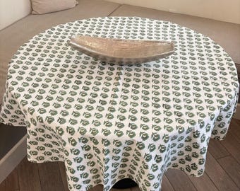 Round Tablecloth Dining green Table Cover French farmhouse Decor napkins table linen party tablecloth Spring Table cover wedding home gift