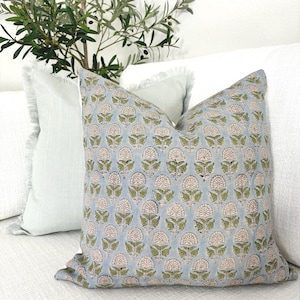 block print pillow
floral pillow
linen pillow
farmhouse decor
cottage pillow
boho pillow
neutral pillow
spring pillows
blue pillow cover
sage green pillow
floral decor
couch pillow
bed pillow cover
