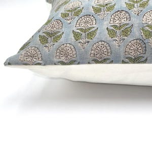 Rustic Floral Pattern Farmhouse Pillow Cover Blue White Design Cotton Construction Multiple Size Options Beautiful Bedroom Accent Living Room Decor Premium Quality Collection Portable Case Country Home Essential Comfortable Material Cottage