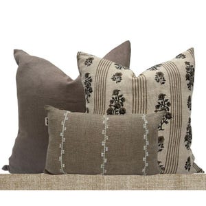 Pillow Combination set brown Pillow combo Sectional Pillows Set Throw Pillows Set for sofa Pillow Combo Set Throw Pillows Floral Pillow