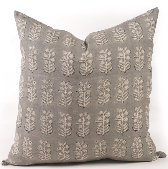 Floral Kissenbezug Frühlingskissen grau Dekokissen Französische Landhausstil Kissenbezug Landhausstil Wohnkultur Geschenk Einweihungsparty Geschenk für Zuhause