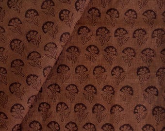 Upholstery fabric by yard bulk Linen Brown Fabric Linen blue Decor cloth floral pattern Fabric for french country Designer Farmhouse fabric