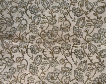 Upholstery fabric by yard bulk Linen red Linen Decor cloth floral pattern brown Fabric for sofa Designer Material Curtains Pillows