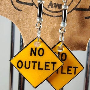 Road Sign Earrings