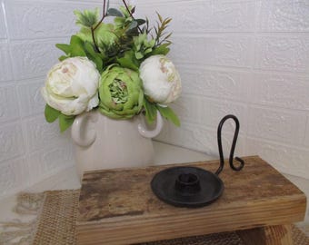 Vintage Iron Candlestick Holder
