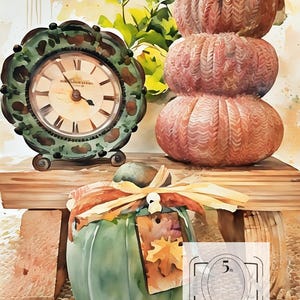 Otoño familiar - Decoupage / Impresión fotográfica