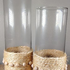 Glass Hurricane Candleholder Set
