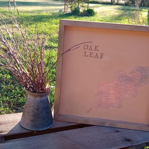 Wood Oak Leaf Wall Hanging