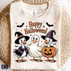 Halloween Duck PNG. Spooky Ghost Duck Clipart. Funny Halloween Shirt Png. Duck Hunter Costume Sublimation. Fall duck Png. Crafts.