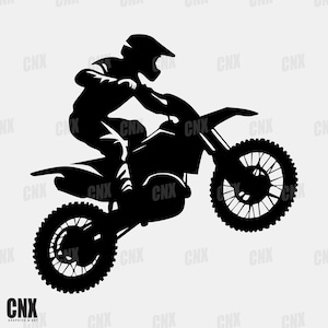 6 Dirt Bike SVG Bundle. Motocross Silhouette. Extreme Sports Svg. Motorcycle Racing PNG. Off-Road Cricut Design. Sports bike Svg. Cutting.