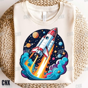 8 Rocket Ship PNG. Sublimation. Space. Astronaut Png. Rocket Ship T-shirt. Rocket Ship Sticker. Rocket Ship Wall Art. Sweatshirt Design Png.