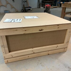 Solid White Oak Coffee Table with Shelf | Modern Craftsman Hardwood Furniture image 9