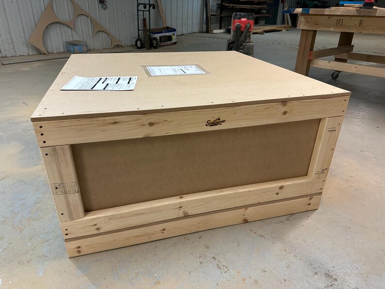 Solid White Oak Coffee Table with Shelf | Modern Craftsman Hardwood Furniture image 9