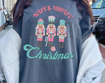 Nuts About Christmas Png, Nutcrackers Png, Christmas Nutcracker Clipart, Pink Christmas Png, Pink Christmas Clipart, Groovy Christmas Png
