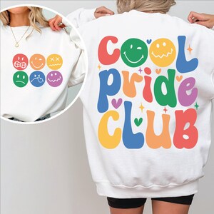 Cooler Pride Club SVG Png, Pride Shirt Png, Pride svg, Pride Shirt svg, LGBT Png, Lgbtq Aufkleber, Gay Pride Aufkleber, Retro Lgbt druckbare