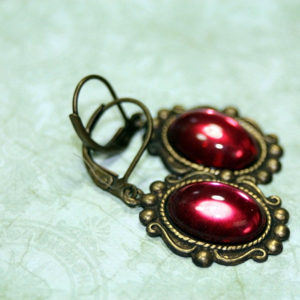 Strawberry Lemonade Vintage Berry Earrings