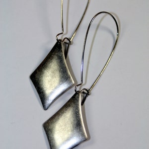 The Shimmer of Silver Dangle Earrings image 1