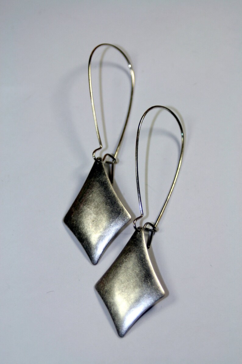 The Shimmer of Silver Dangle Earrings image 3