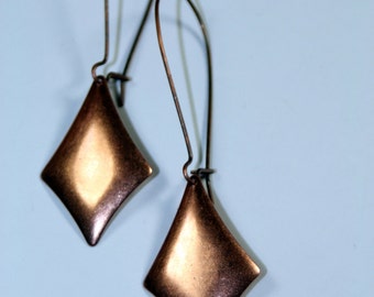 The Shimmer of Copper Dangle Earrings