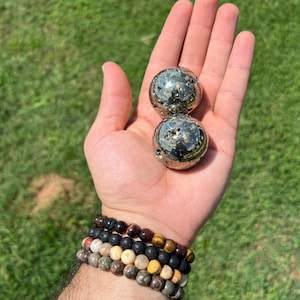 Pyrite Sphere | Natural Gemstone Sphere for Home Decor and Positive Energy