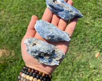 Blue Kyanite Cluster | Natural Gemstone Cluster for Healing and Decor
