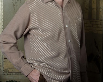 Vintage 1950's Two-tone Rayon Gabardine Pullover Gaucho Rockabilly