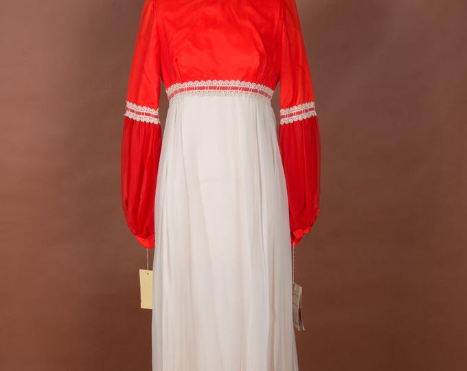 Lot #48 Deadstock Sylvia Ann Late 60s Evening Dress with Color Swatch Samples WOUNDED BIRDS SALE