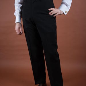 【1950s】Vintage Black Dress Slacks 50s Black Slacks - Etsy