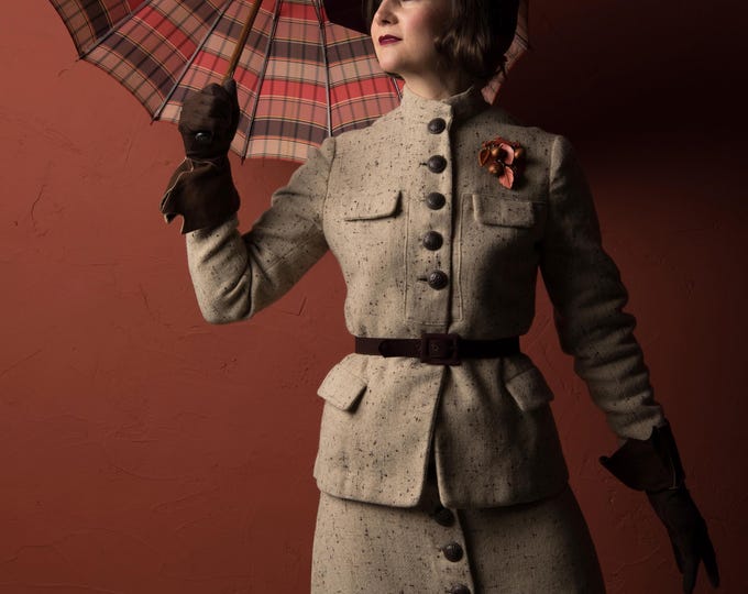 1930s Suit -  Rare NRA Label Early 30s Wool Tweed Two Piece Skirt Suit - Autumn Lookbook 2026