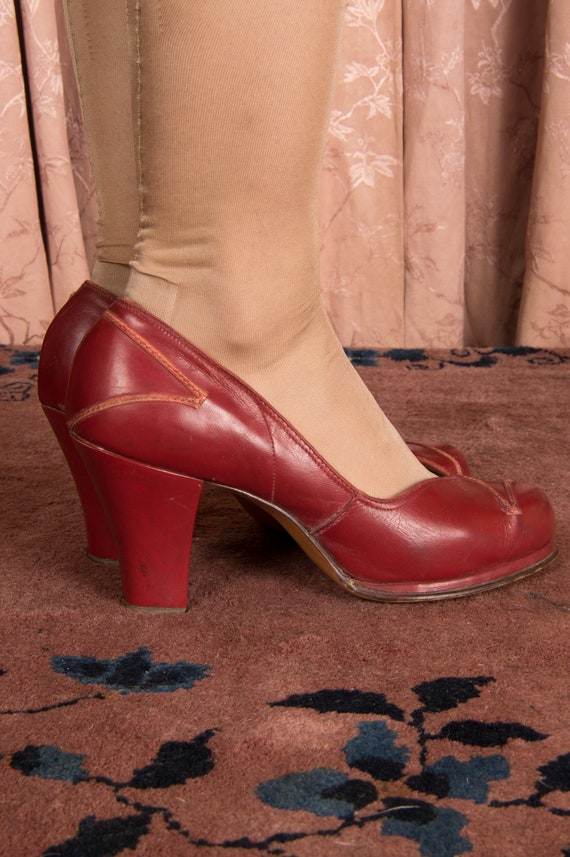 TAG SALE 1940s Shoes - Size 6.5 -  Ideal Vintage … - image 9