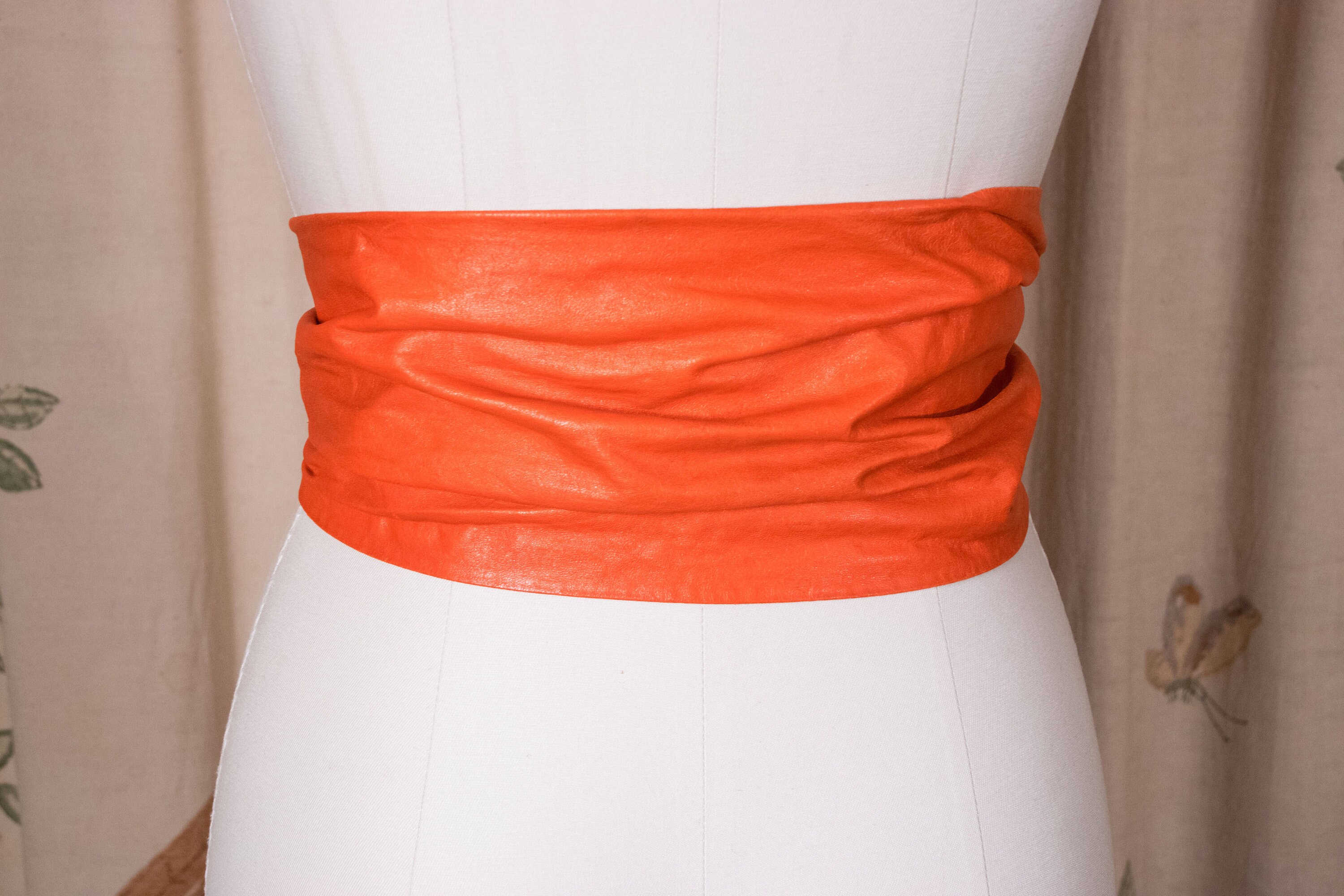 1950s-belt-killer-ultra-wide-orange-soft-leather-cincher-belt-with