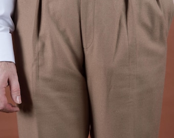 Vintage 1990s Polo Ralph Lauren Classic Wool Trousers 1940s Style
