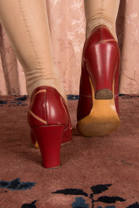 TAG SALE 1940s Shoes - Size 6.5 -  Ideal Vintage … - image 8