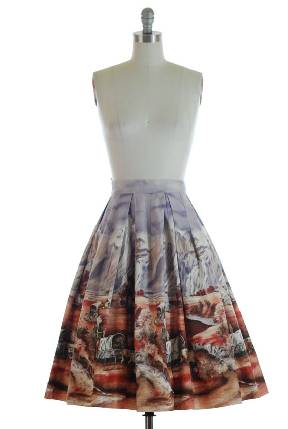 Vintage 1950s Skirt - Gorgeous Rare 50s Millworth