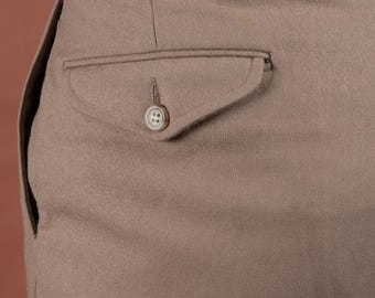 Vintage 1990s Polo Ralph Lauren Classic Wool Trousers 1940s Style