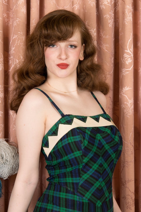 1950s Swimsuit - Seriously Curvy Vintage 50s Rose Mar… - Gem