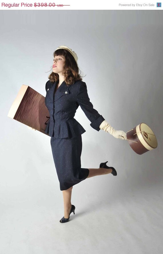 30% Off Christmas Sale Vintage 1950S Lilli Ann Suit // Designer At Fab Gabs Annette Fabric Of France Worsted Fleck