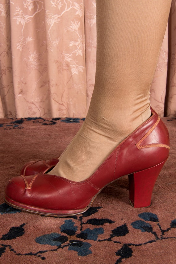 TAG SALE 1940s Shoes - Size 6.5 -  Ideal Vintage … - image 5