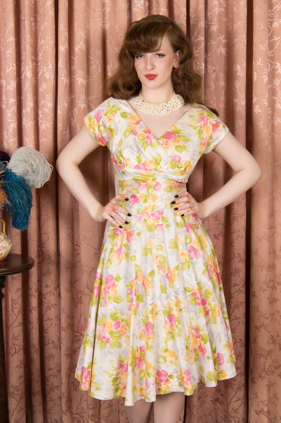 TAG SALE 1950s Dress - Gorgeous Vintage 50s Alix … - image 3