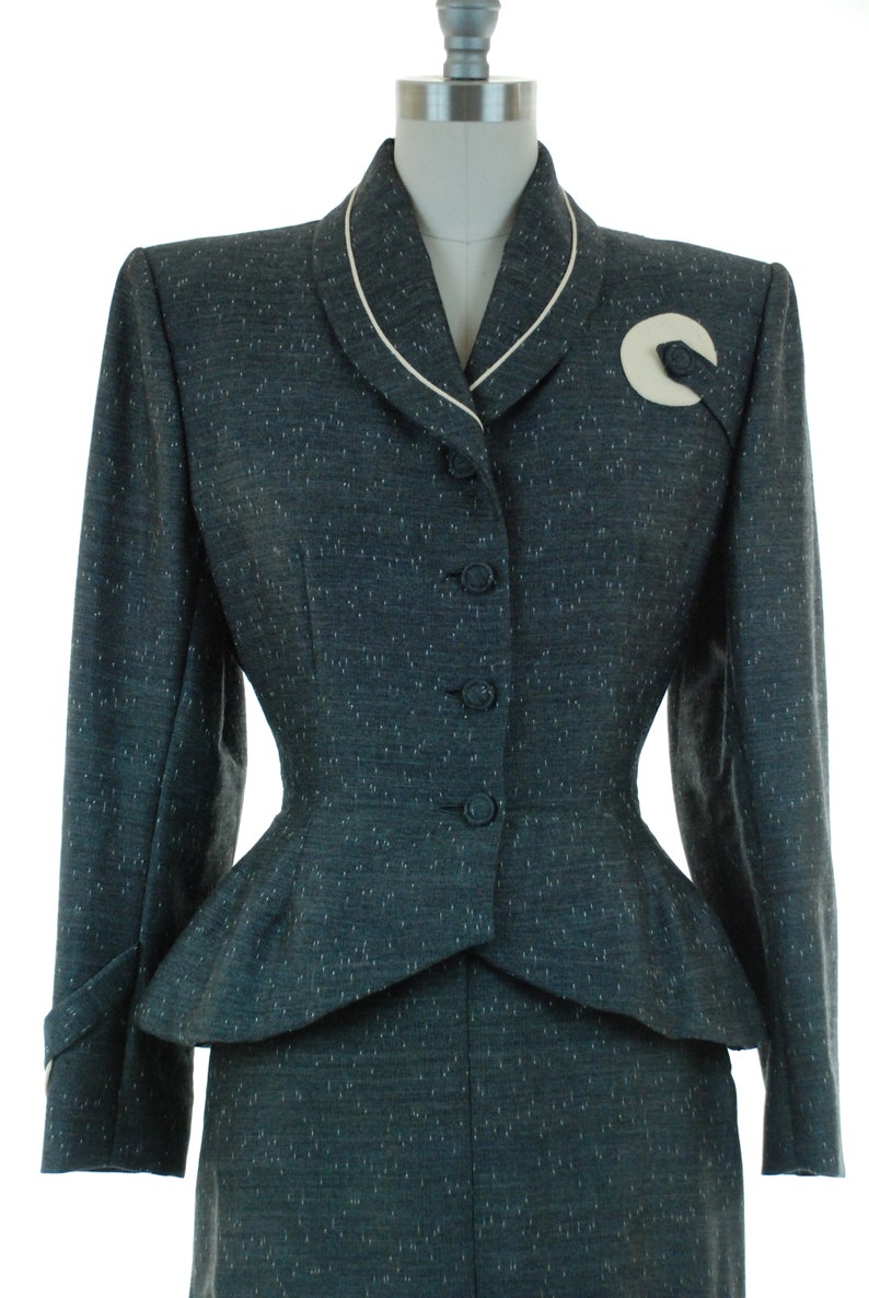 Vintage 1950s Suit Designer Lilli Ann Tailored 50s Fabric of Etsy