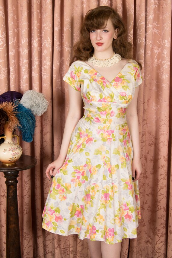 TAG SALE 1950s Dress - Gorgeous Vintage 50s Alix … - image 5