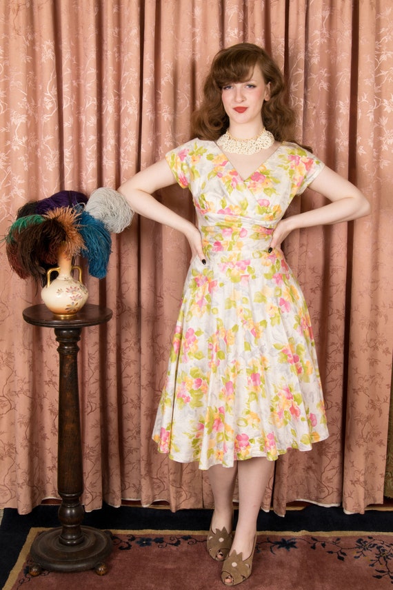 TAG SALE 1950s Dress - Gorgeous Vintage 50s Alix … - image 2