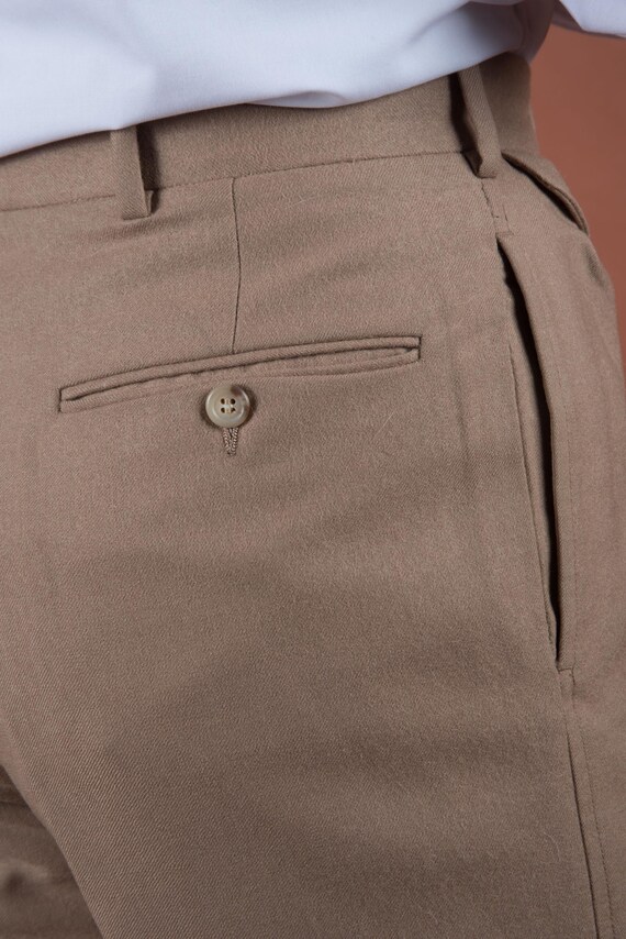 Vintage 1990s Polo Ralph Lauren Classic Wool Trousers 1940s Style