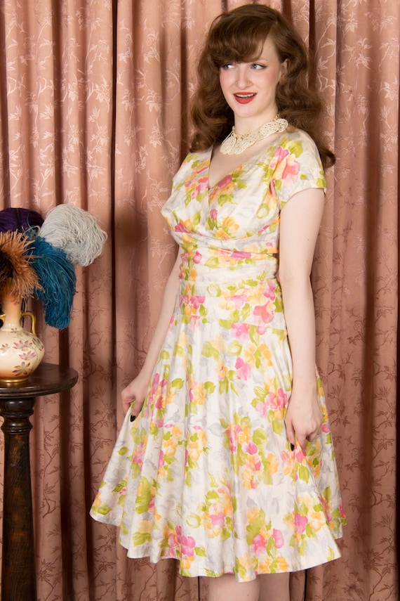 TAG SALE 1950s Dress - Gorgeous Vintage 50s Alix … - image 7