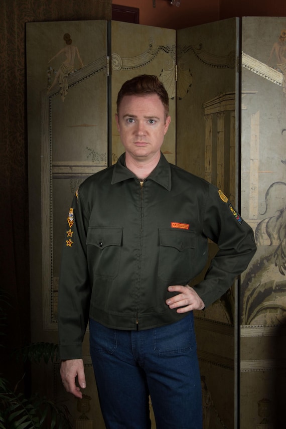 Vintage 1960s Pathfinders Master Guide Zip Front Jacket with Patches