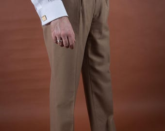 Vintage 1990s Polo Ralph Lauren Classic Wool Trousers 1940s Style