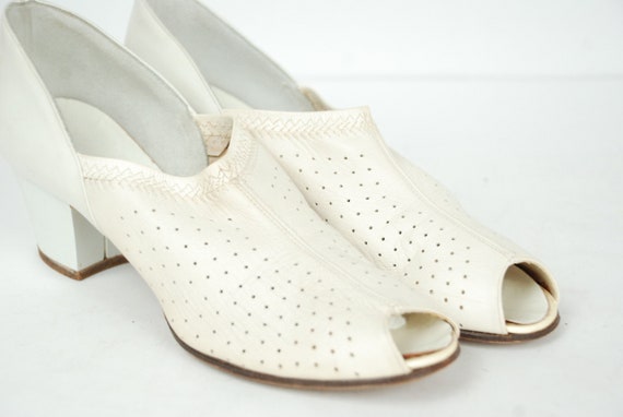 Vintage 1940s Shoes - Size 7.5 - 8 N -Stylish Ivor