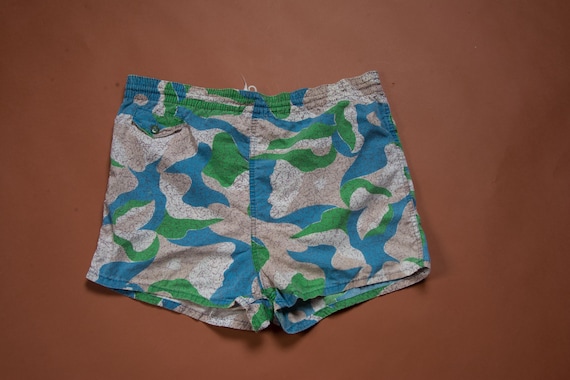 Vintage 1960s B.V.D. Cotton Men's Swim Trunks Shorts
